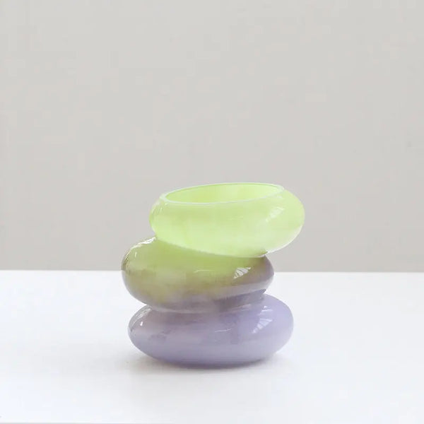 cloudnola Swirl Vase Lime - Medium Lime Green Vase | Cloudnola