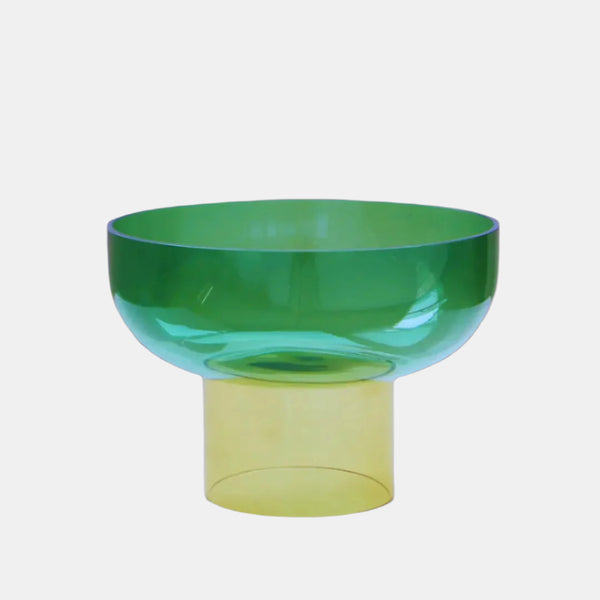 cloudnola Tip Top XL Green & Yellow – Large Decorative Bowls for Tables | Cloudnola