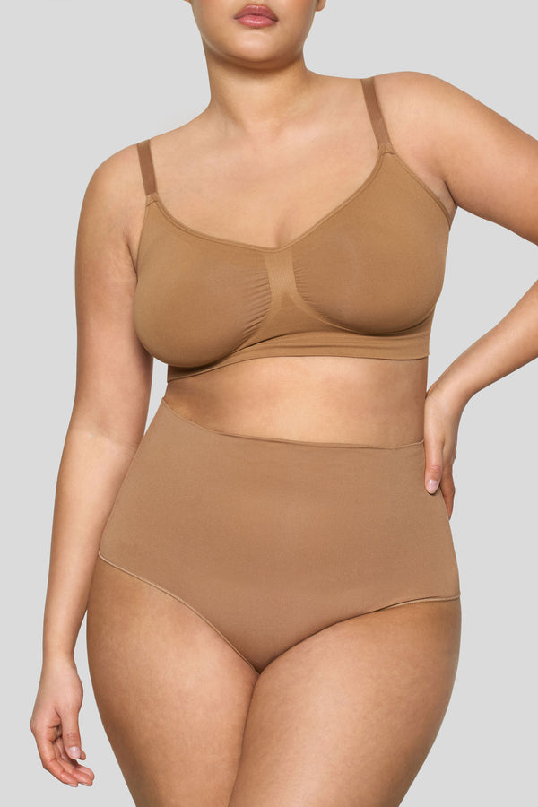 Club L BOOMBA Caramel Short-Waisted Thong Shapewear