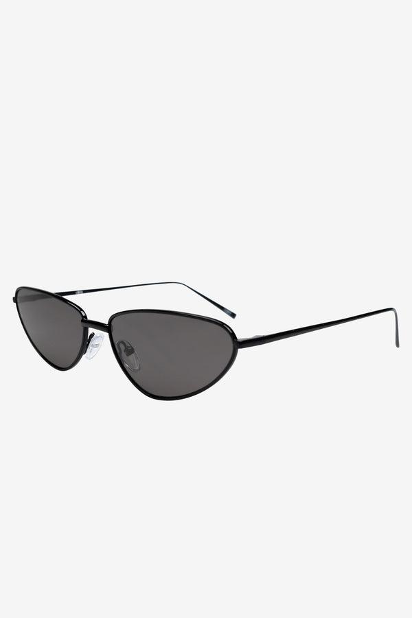 Club L Aster Otra Black Metal Cat Eye Sunglasses