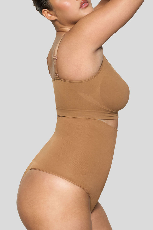 Club L BOOMBA Caramel High-Waisted Thong Shapewear