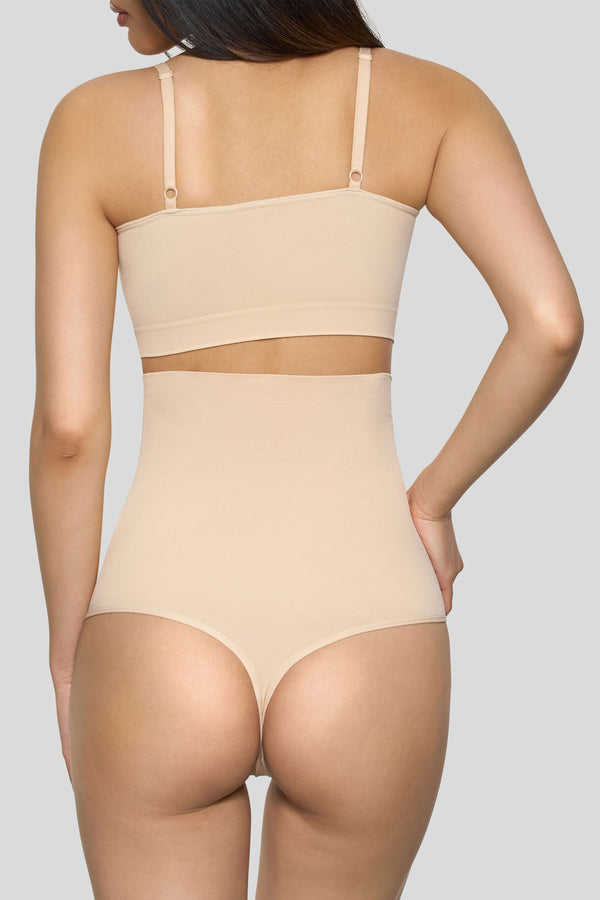 Club L BOOMBA Sand High-Waisted Thong Shapewear