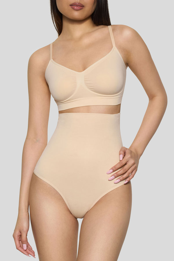 club l BOOMBA Sand High-Waisted Thong Shapewear