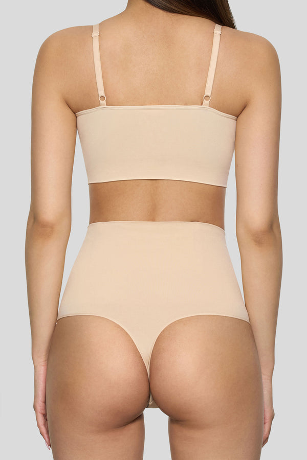 Club L BOOMBA Sand Short-Waisted Thong Shapewear