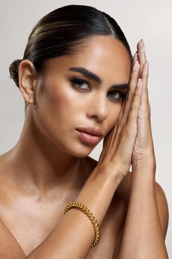 club l Garland Gold Twist Cuff Bracelet