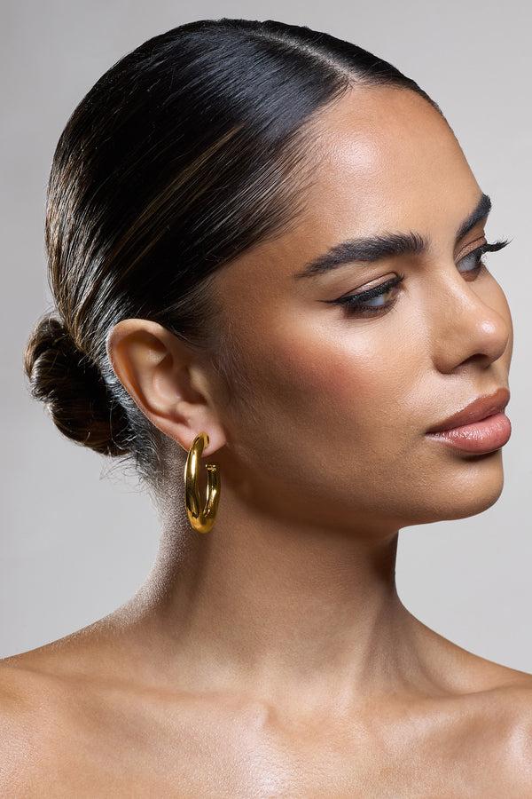 Club L Lanco Gold Hoop Earrings