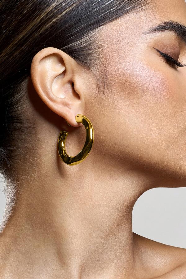 Club L Lanco Gold Hoop Earrings