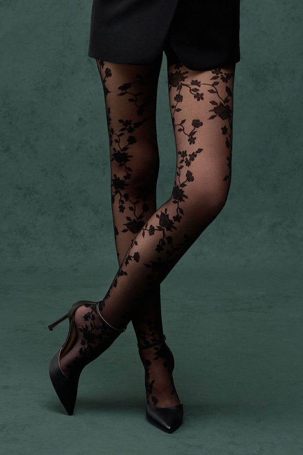 club l Levante Gabriella Bold Floral Tights