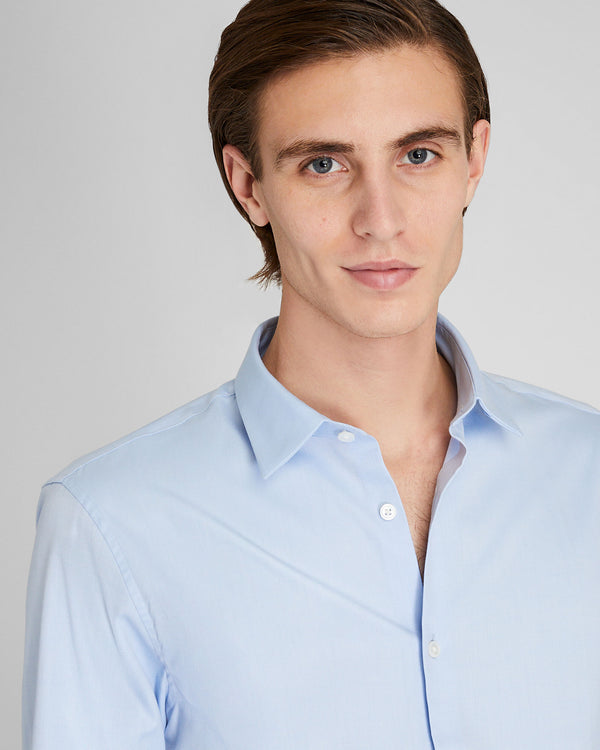 Club Monaco Albini Egyptian Cotton Dress Shirt Blue