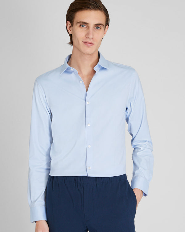 club monaco Albini Egyptian Cotton Dress Shirt Blue