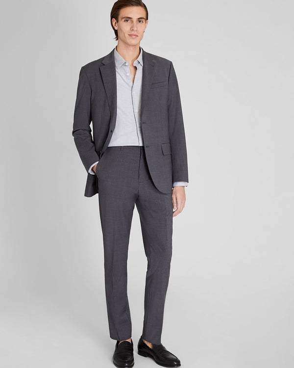 Club Monaco Albini Egyptian Cotton Heathered Dress Shirt Grey Mix