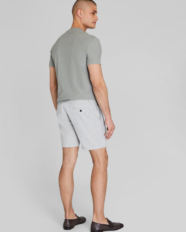 Club Monaco Baxter Linen Blend 7" Short Dark Charcoal