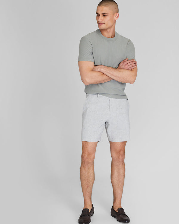 club monaco Baxter Linen Blend 7" Short Dark Charcoal