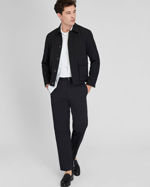 Club Monaco Bonded Cargo Pocket Bomber Jacket Black