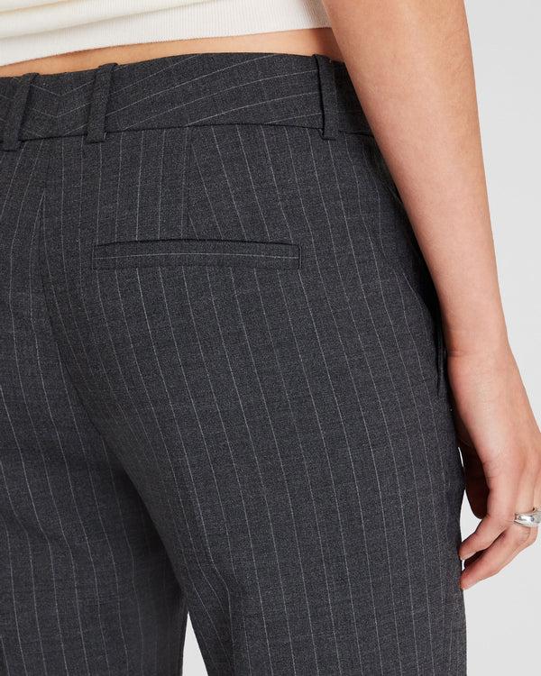 Club Monaco Borrem Pinstripe Full-Length Pant Charcoal Base