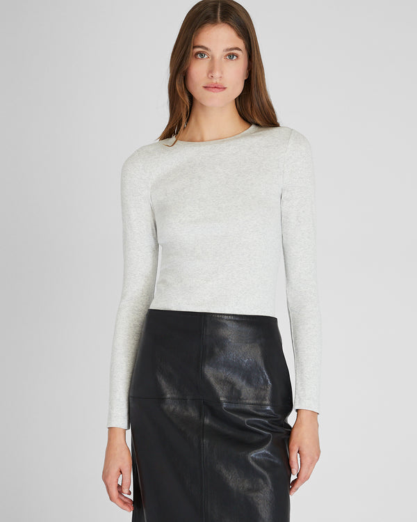 club monaco Bowee Long-Sleeve Tee Light Heather Grey