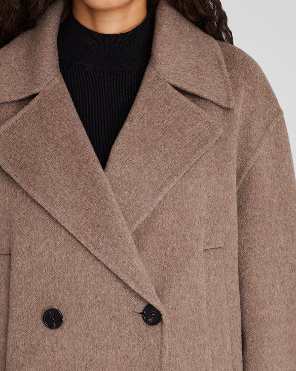 Club Monaco Capsule Cashmere Blend Short Peacoat Caramel