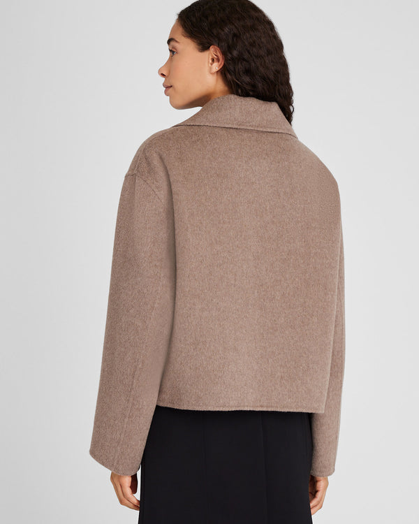 Club Monaco Capsule Cashmere Blend Short Peacoat Caramel