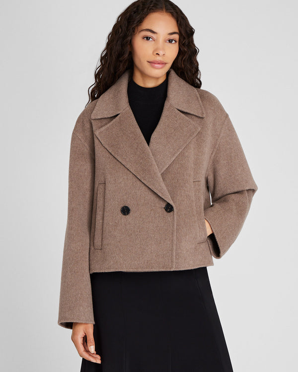 club monaco Capsule Cashmere Blend Short Peacoat Caramel