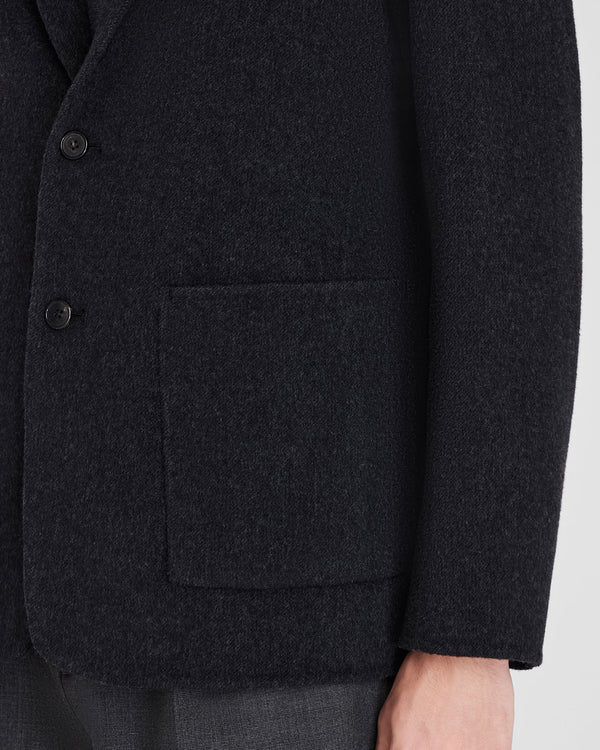 Club Monaco Capsule Double-Faced Cashmere Blend Jacket Charcoal
