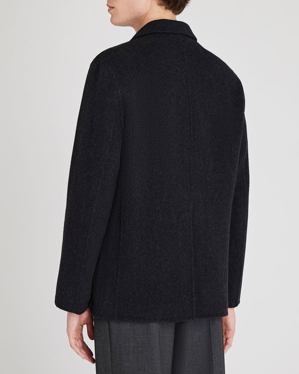 Club Monaco Capsule Double-Faced Cashmere Blend Jacket Charcoal