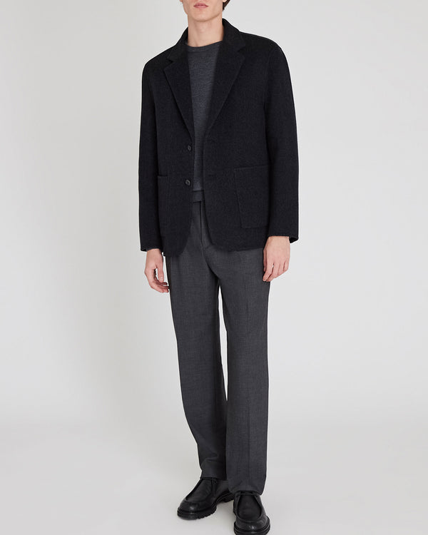 Club Monaco Capsule Double-Faced Cashmere Blend Jacket Charcoal