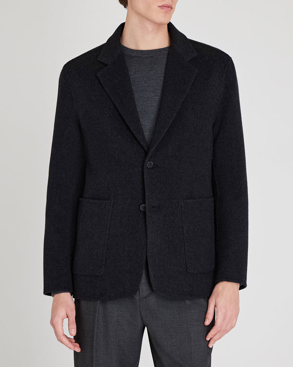 club monaco Capsule Double-Faced Cashmere Blend Jacket Charcoal