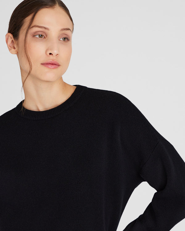 Club Monaco Cashmere Blend Double-Faced Sweatshirt Black