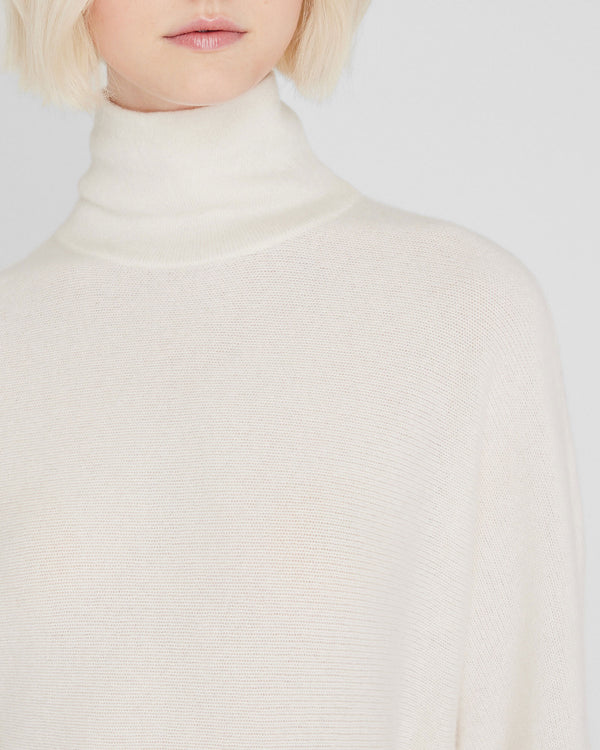 Club Monaco Cashmere Turtleneck Mini Dress Off White