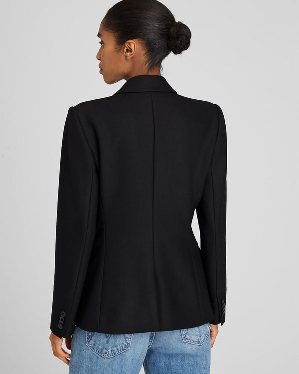 Club Monaco Classic Cutaway Double Breasted Blazer Black
