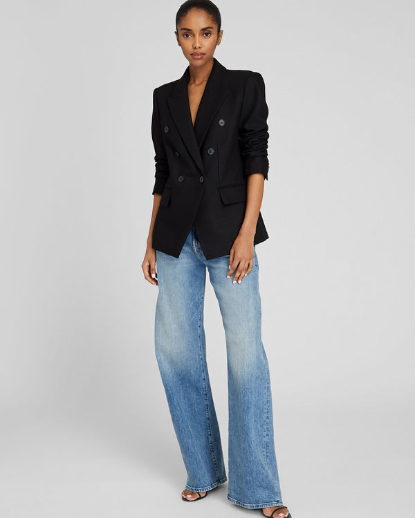 Club Monaco Classic Cutaway Double Breasted Blazer Black