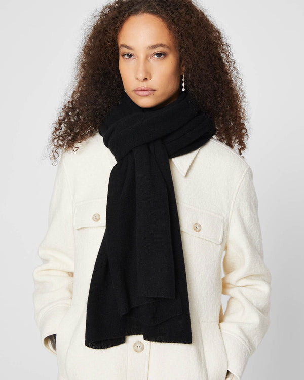 Club Monaco Adele Cashmere Scarf Black