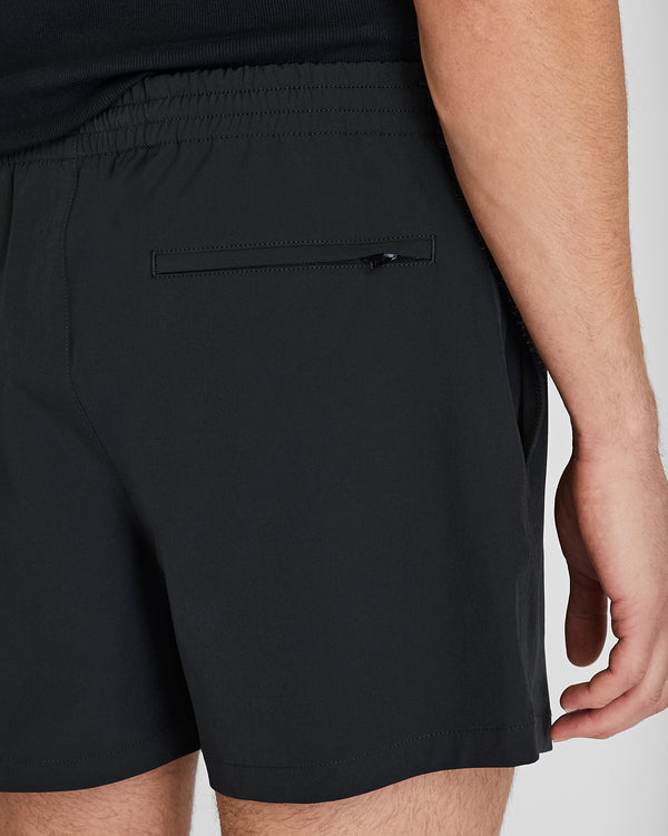 Club Monaco Arlen Solid 4" Swim Trunk Black