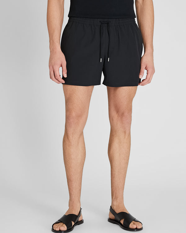 Club Monaco Arlen Solid 4" Swim Trunk Black