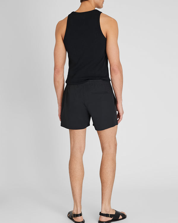 Club Monaco Arlen Solid 4" Swim Trunk Black