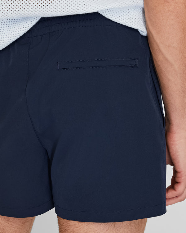 Club Monaco Arlen Solid 4" Swim Trunk Navy