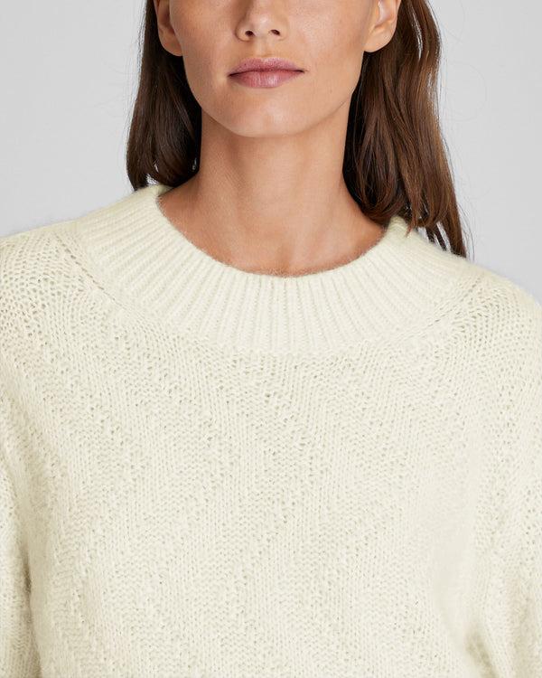 Club Monaco Balloon Sleeve Alpaca Sweater Ivory