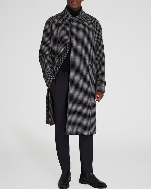 club monaco Balmacaan Coat Med Grey Mix