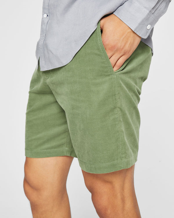 Club Monaco Baxter Corduroy 7" Short Green