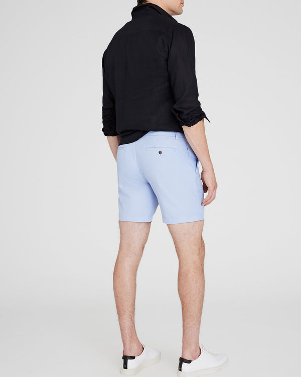 Club Monaco Baxter Micro-Stripe 7" Shorts Blue