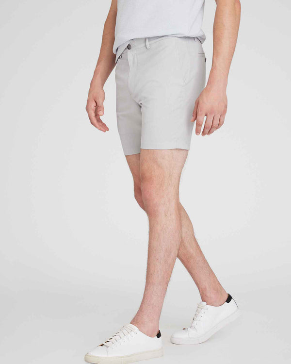 Club Monaco Baxter Micro-Stripe 7" Shorts Grey