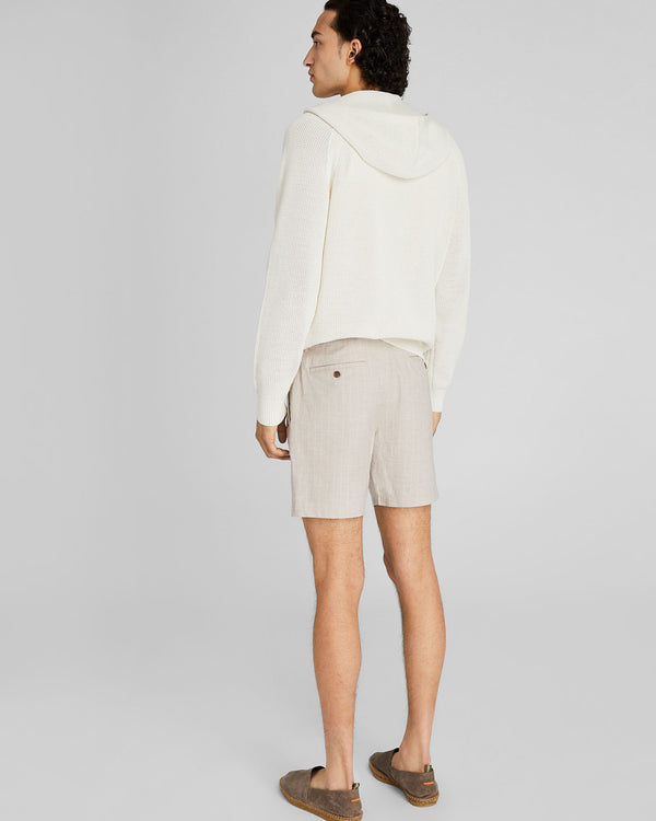 Club Monaco Baxter Stripe 7" Short Taupe