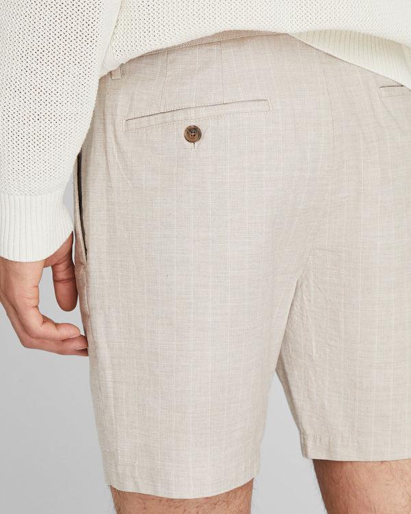 Club Monaco Baxter Stripe 7" Short Taupe