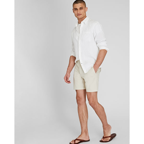 Club Monaco Baxter Texture 7" Short Off White
