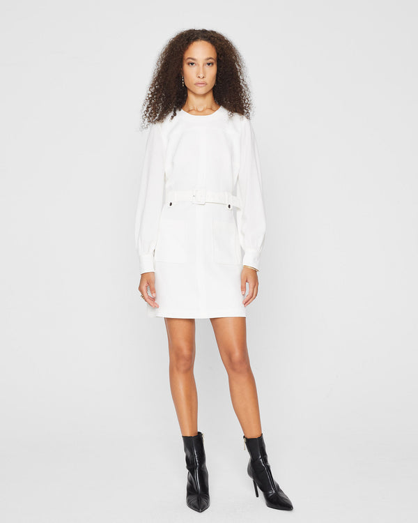club monaco Belted Pocket Dress Cream