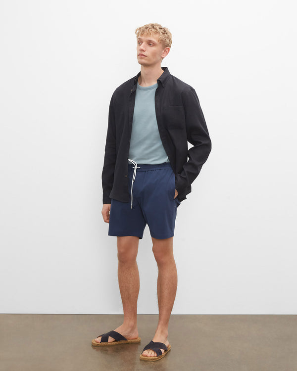 club monaco Bo Solid 7" Swim Trunk Navy