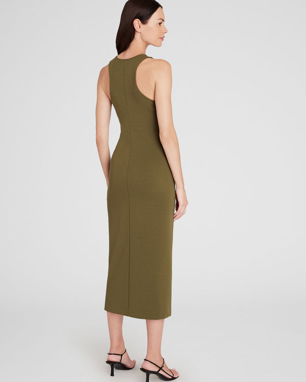 Club Monaco Bodycon Racerback Dress Peat Moss