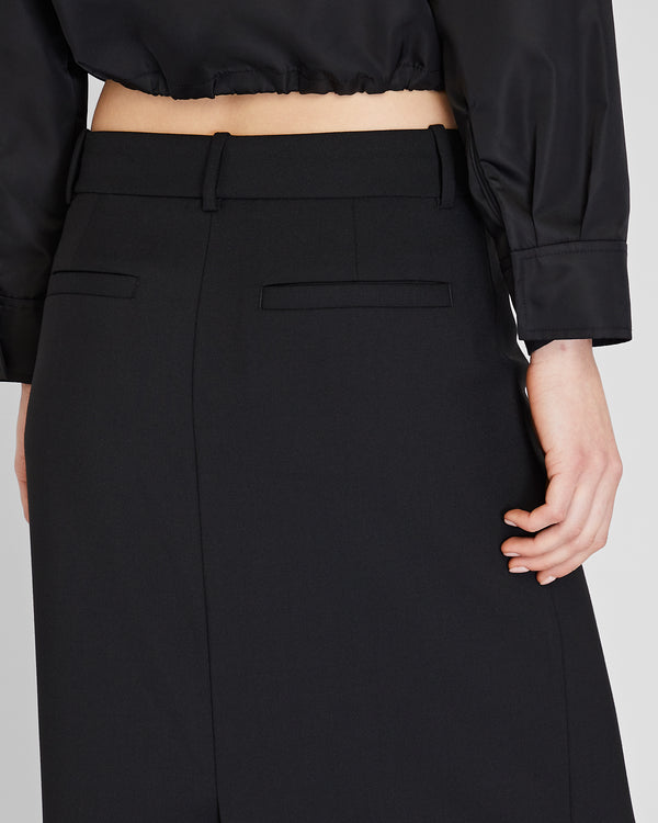 Club Monaco Borrem Column Maxi Skirt Black