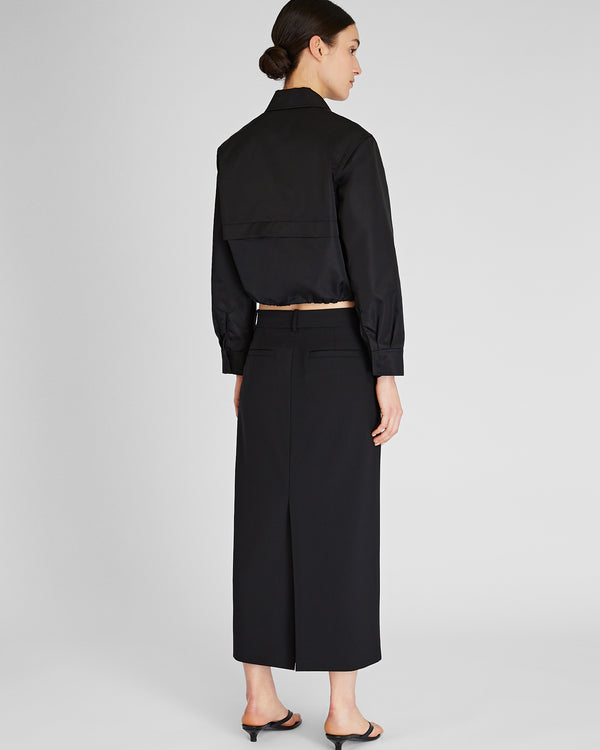 Club Monaco Borrem Column Maxi Skirt Black