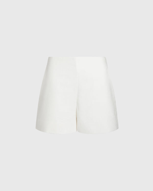 club monaco Bouclé Mini Short Cream